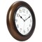 La Crosse Clock 10 In Brown Linwood Classic Analog Quartz Wood Wall Clock, 404-2625